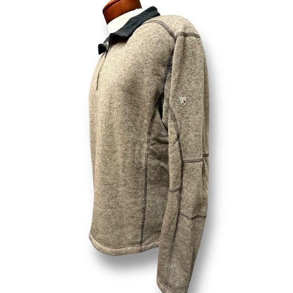 KuhlRevel 1/4 Zip Oatmeal Men's Performance Sweatshirt Activewear Size XL - Picture 14 of 15